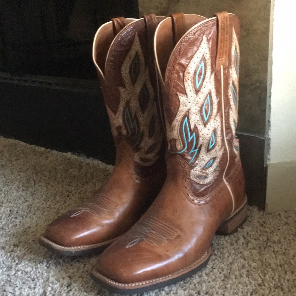 Ariat Nighthawk Men’s Square Toe Boots Size: 10.5D